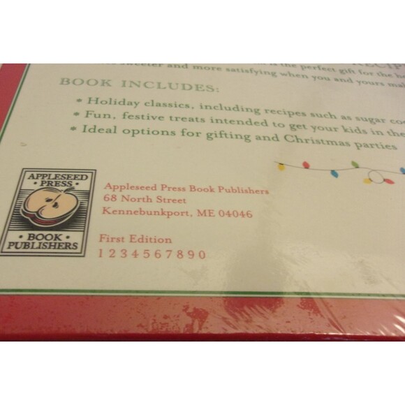 Christmas Cookie Cutters Kit  Tree Star Gingerbread Man + Cookbook Appleseed New - Picture 6 of 6